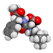 Neotame sugar substitute molecule