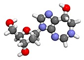 Pentostatin cancer drug molecule