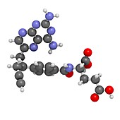 Pralatrexate cancer drug molecule
