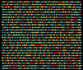 Artwork of a nucleotide sequence of DNA