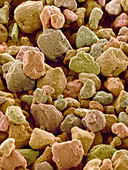 Photocopier toner particles,SEM