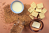 Assortment of soya products