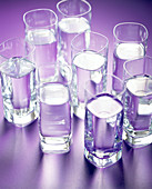 Eight glasses of water