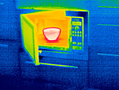 Microwave oven,thermogram