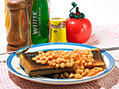 Baked beans on toast