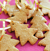 Christmas tree shaped biscuits