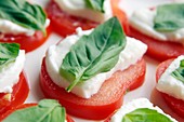 Tomato,mozzarella and basil salad