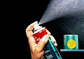 Ozone friendly can of hairspray