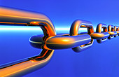 Computer artwork of a chain