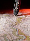 Digital map measurer