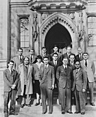 Team portrait of Fermi's atomic pile scientists