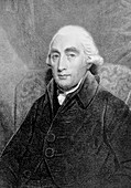 Engraved portrait of Joseph Black