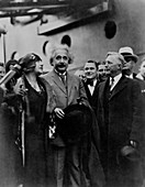 Photo of Albert and Elsa Einstein,San Diego,1930