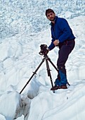 Bernhard Edmaier,German photographer,on glacier