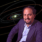 Prof. Geoffrey Marcy on Solar system background