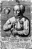 Portrait of the Swiss alchemist Paracelsus