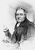 Engraving of John Playfair,Scottish mathematician