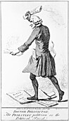 Cartoon of Joseph Priestley,British chemist