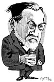 Louis Pasteur,caricature