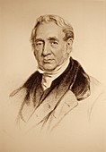 English inventor George Stephenson