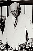 Portrait of US biochemist,Wendell M. Stanley