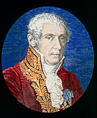 Portrait of Alessandro Volta,Italian physicist
