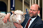 Professor Ian Wilmut with Dolly