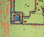 Scanning acoustic micrograph of integrated circuit