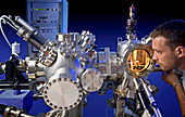 Ultra-high vacuum atomic force microscope
