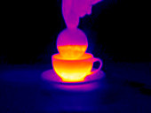 Cup of tea,thermogram