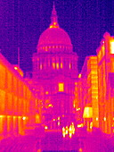 St Paul's Cathedral,UK,thermogram