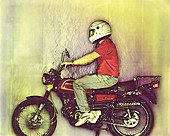 Motorcycle,Schlieren image