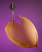 Dart bursting balloon