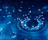 Water droplet impact,sequence