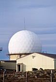 Geodesic radar dome,Iceland