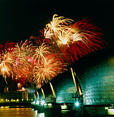Fireworks and the Thames Barrier
