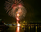 Fireworks over the Thames,London