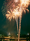 Fireworks over the Thames,London