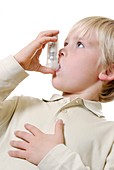 Asthmatic boy