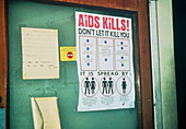 AIDS warning notice,UWI hospital,Jamaica
