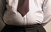 Obese businessman