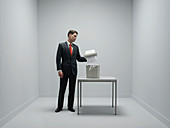Office stress,conceptual image