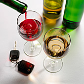 Drink driving,conceptual image
