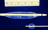 Equipment used in balloon angioplasty