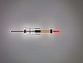 Drug-filled syringe