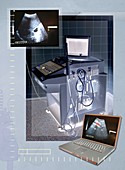 Ultrasound scanner and scans,artwork