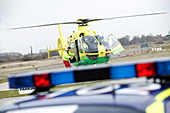 Air ambulance helicopter