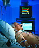 Intensive care monitoring of an elderly man