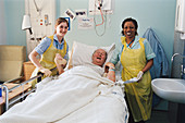 Nurses with patient