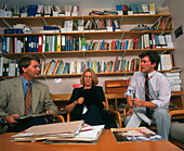 Hospital conference: staff discuss hospital issues